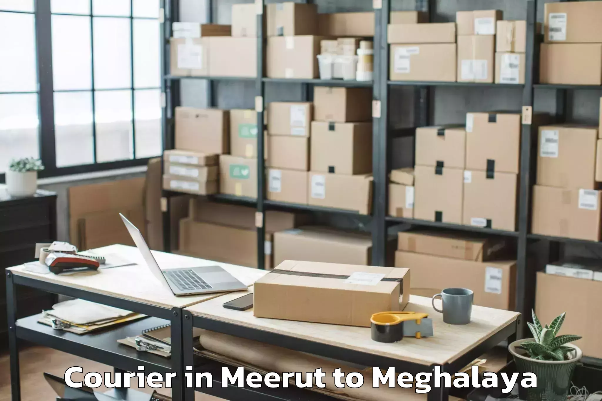 Top Meerut to Pynursla Courier Available